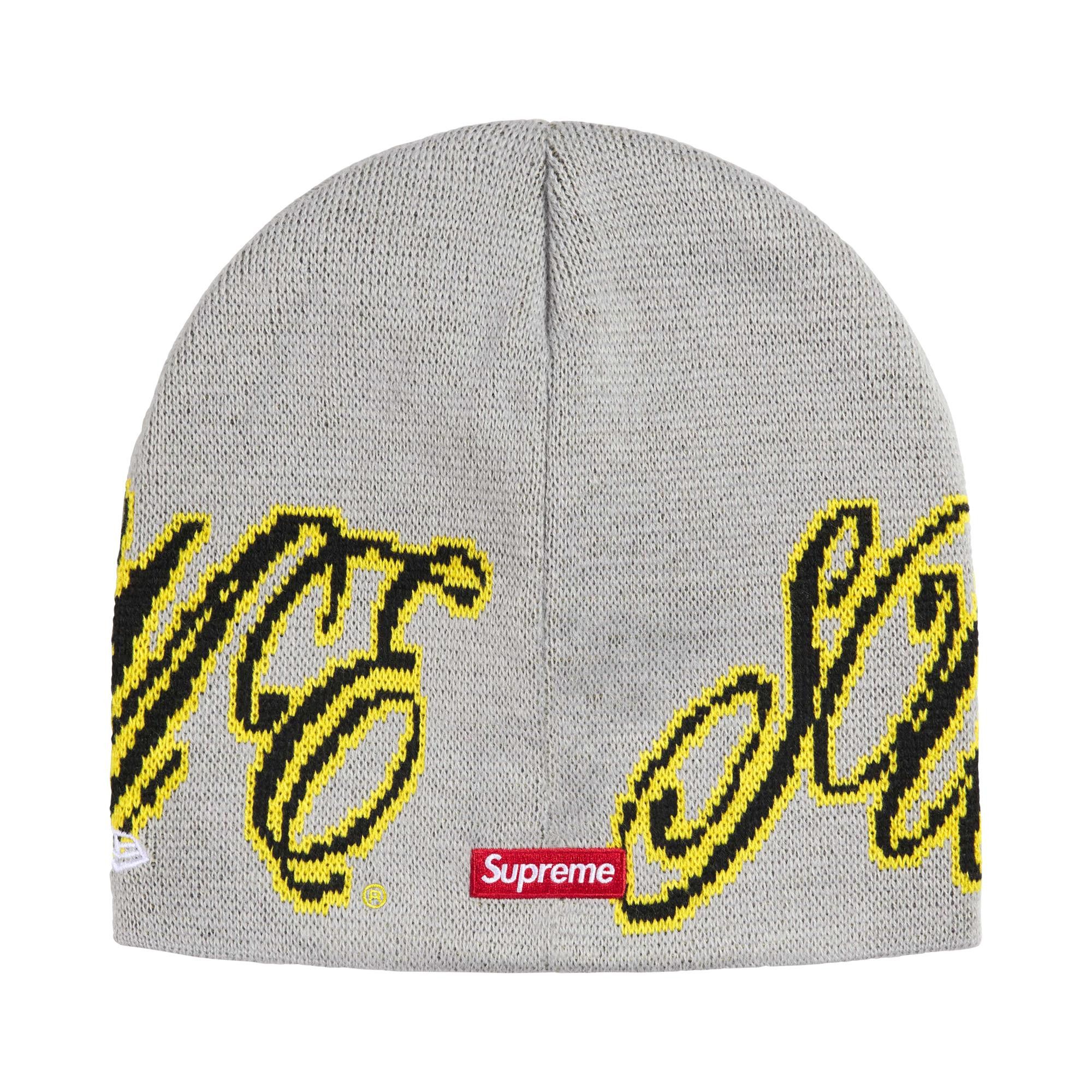 Buy Supreme New Era Cursive Beanie 'Grey' - SS26BN26 GREY | GOAT