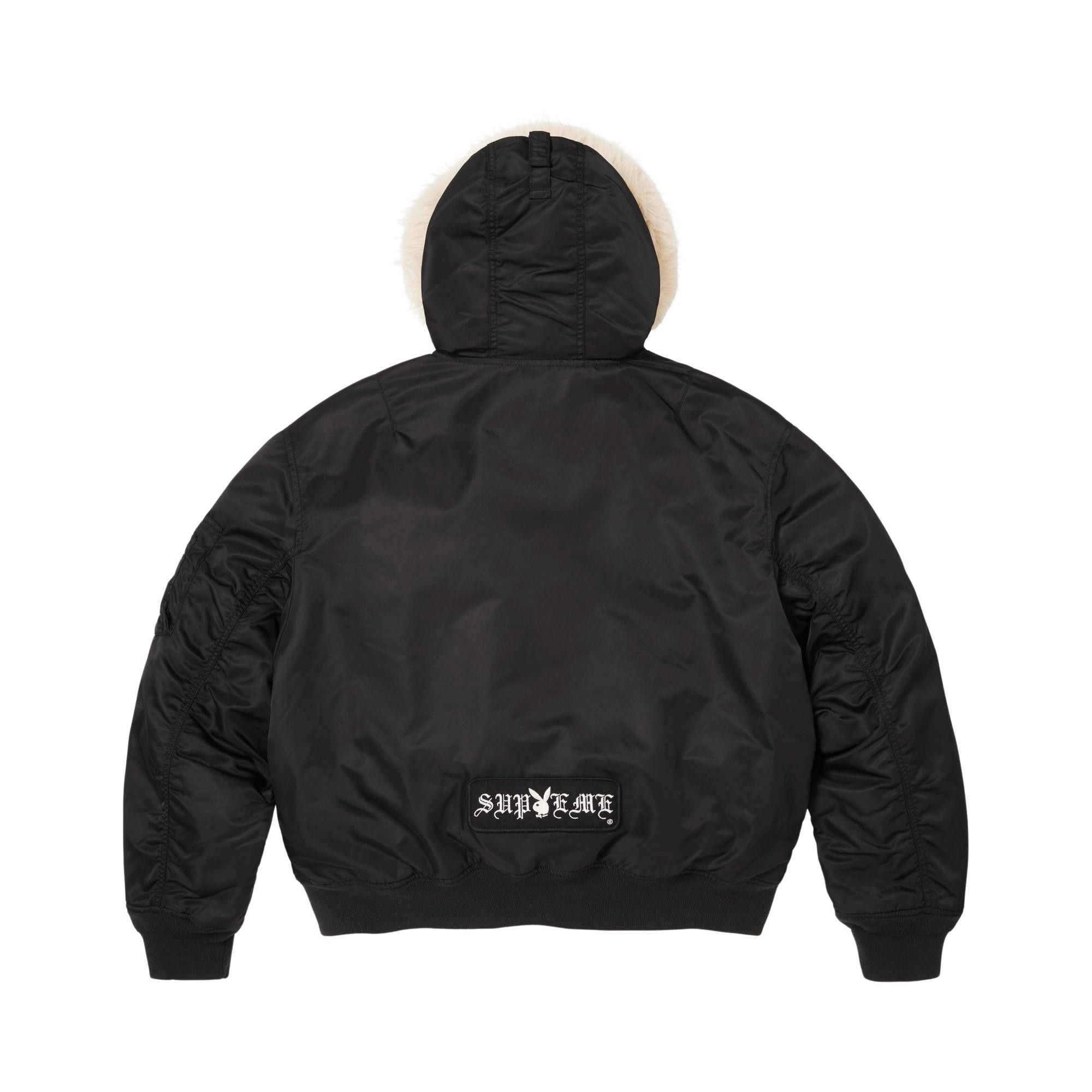 Buy Supreme x Playboy Hooded Ma-1 'Black' - SS26J92 BLACK | GOAT