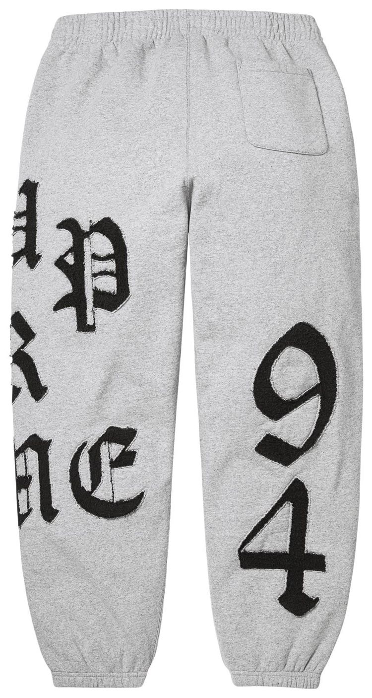 Supreme Cut Out Sweatpant Heather Grey