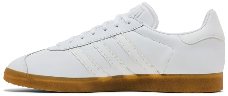 adidas Gazelle White Leather Gum