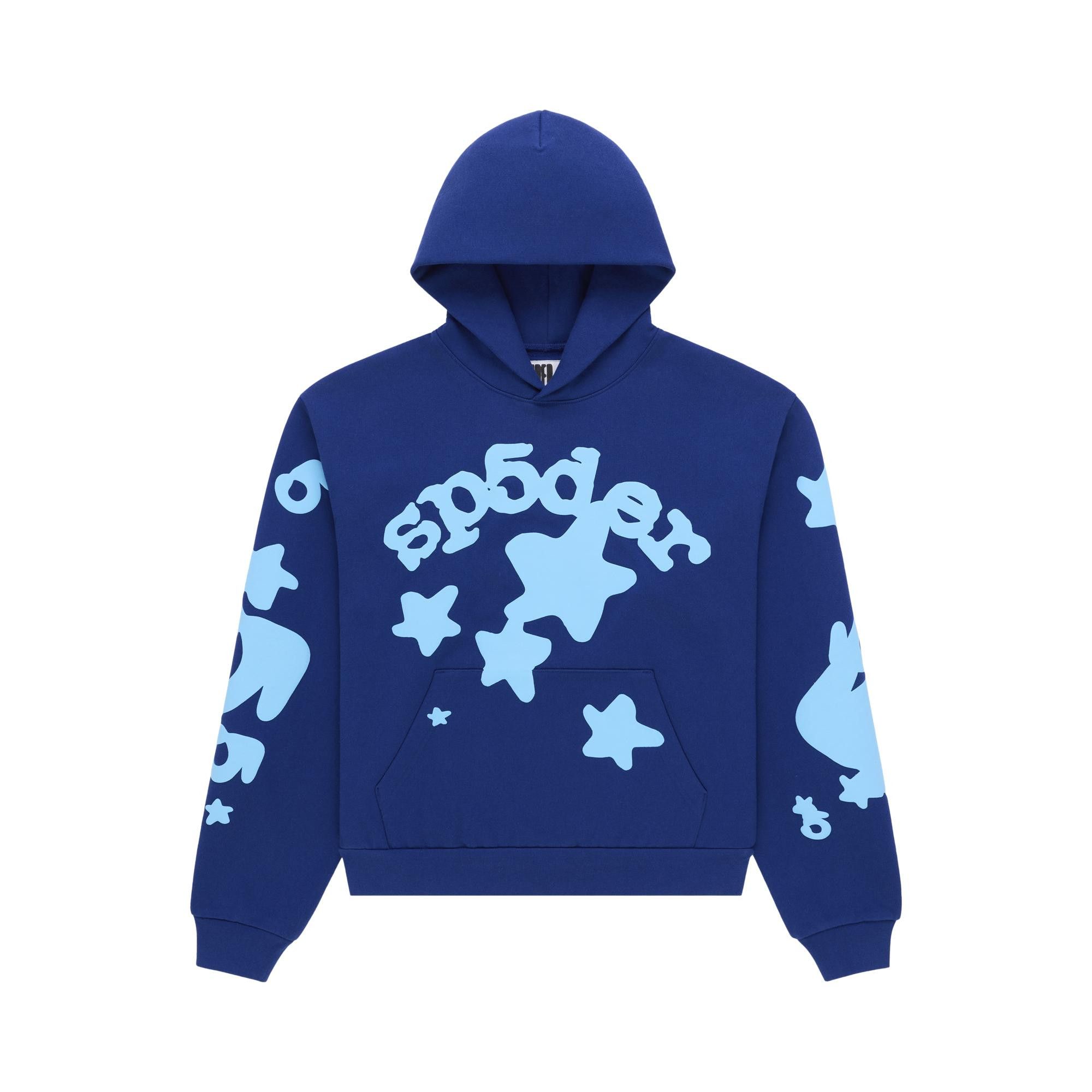 トップス sp5der Belga Hoodie Buy Sp5der Beluga Hoodie 'Navy' - ST004SS26NVY | GOAT