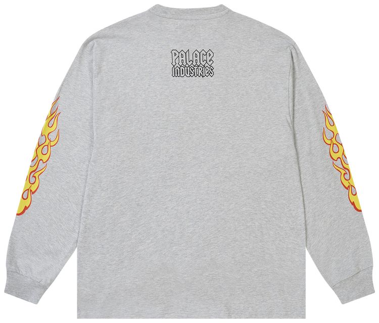 Palace World Industries Long Sleeve Grey Marl