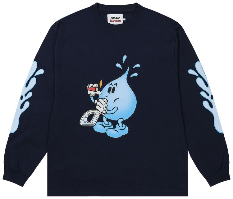 Palace World Industries Long Sleeve Navy