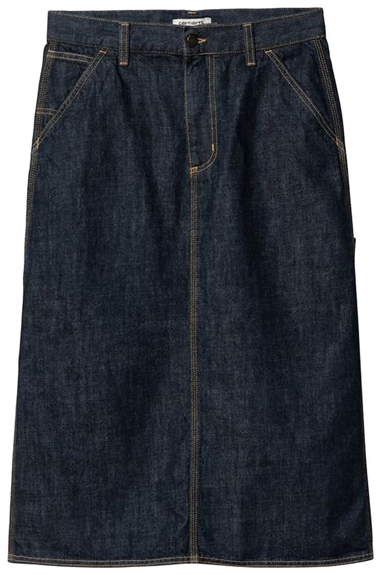 Carhartt WIP Single Knee Skirt Blue Rinsed