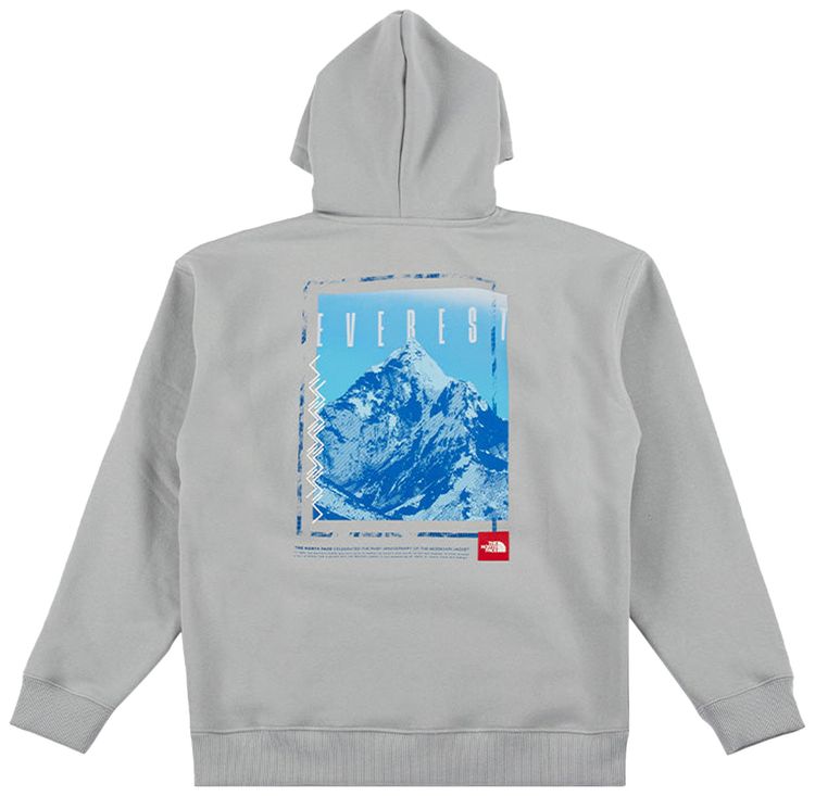 The North Face Red Box Everest Heavyweight Hoodie High Rise Grey