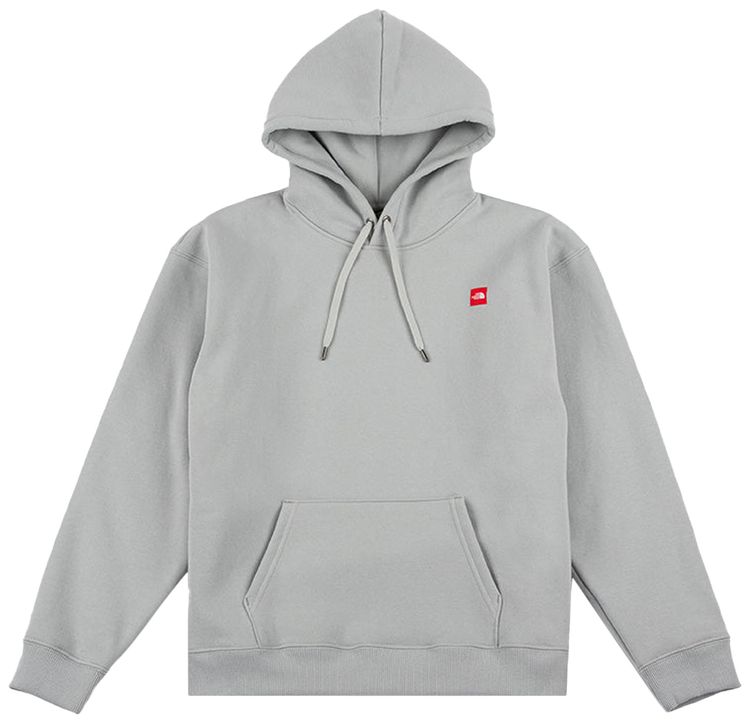 The North Face Red Box Everest Heavyweight Hoodie High Rise Grey
