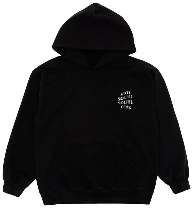 Anti Social Social Club Weathered Hoodie Black