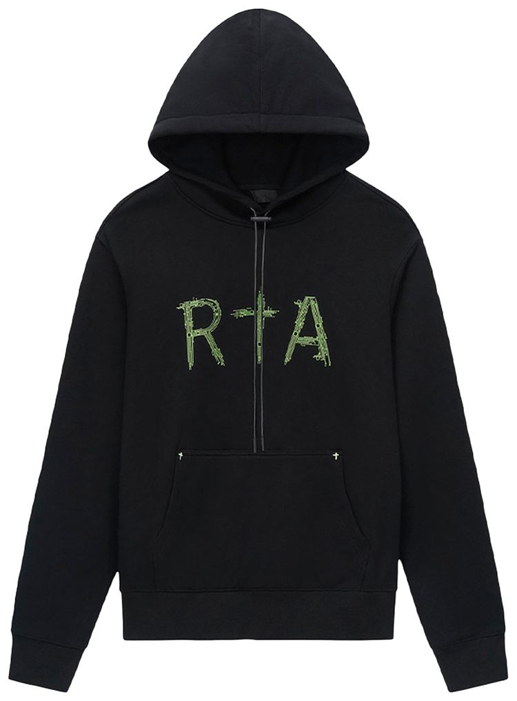 RtA Dion Hoodie Black Circuit