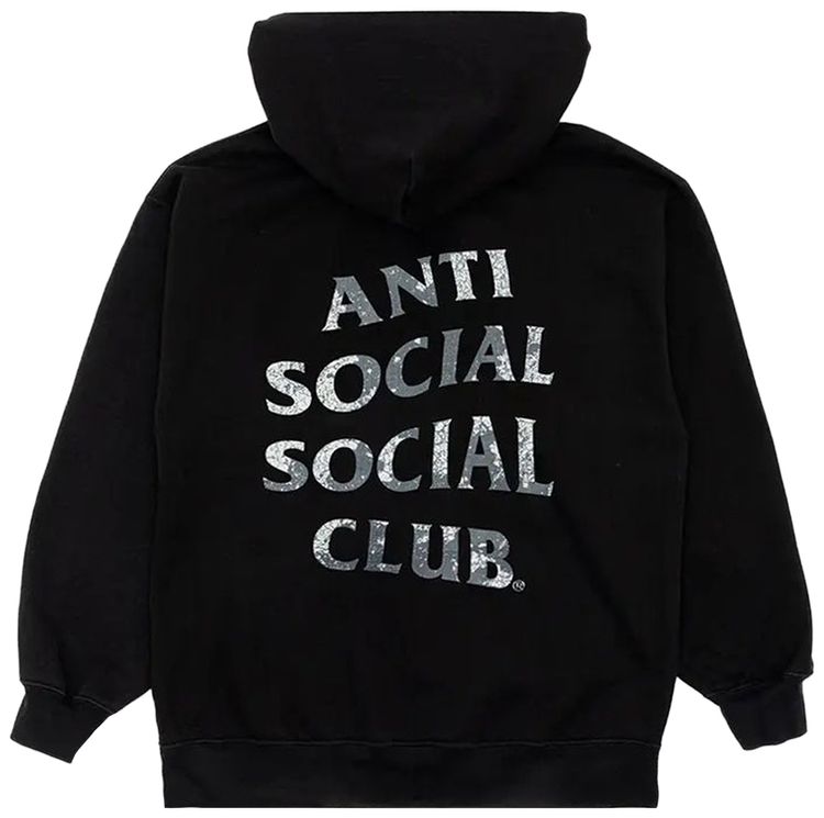 Anti Social Social Club Weathered Hoodie Black