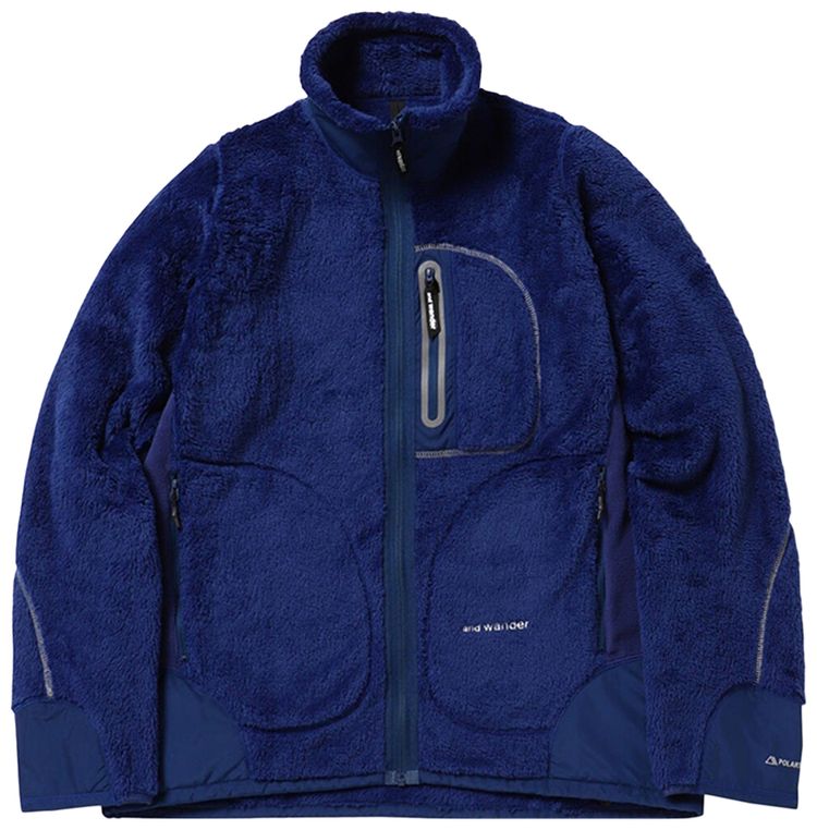 And Wander High Loft Fleece Jacket Blue