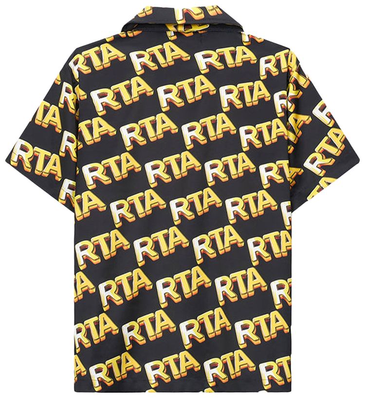 RtA Nathan Button Down Black Bullion