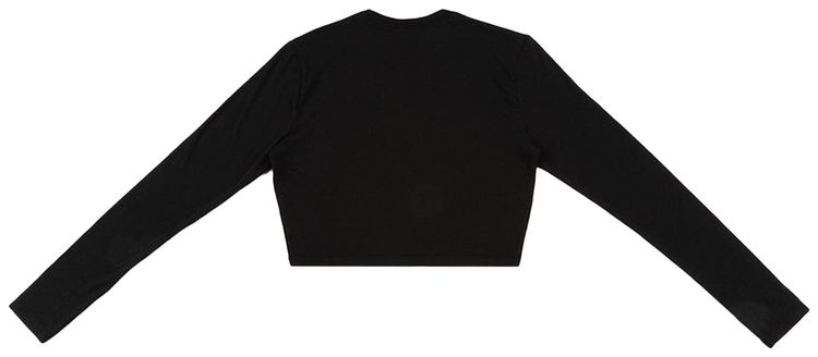 Nike NSW Chill Knit Slim Long Sleeve Cropped Top Black