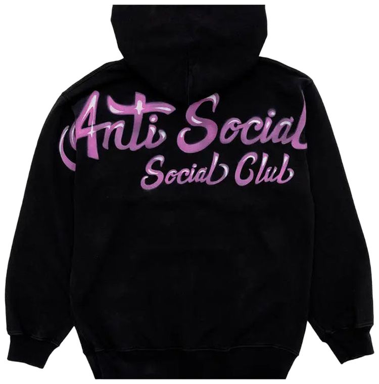 Anti Social Social Club Airbrushed Hoodie Black