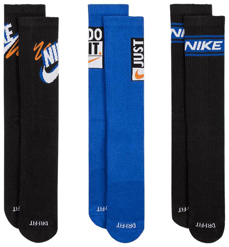 Nike Everyday Plus Crew Socks 3 Pairs Multicolor