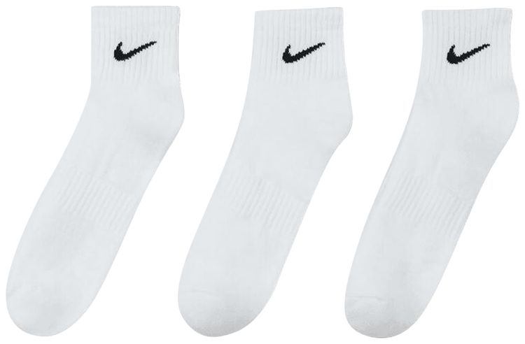 Nike Everyday Cushioned Ankle Socks 3 Pairs WhiteBlack
