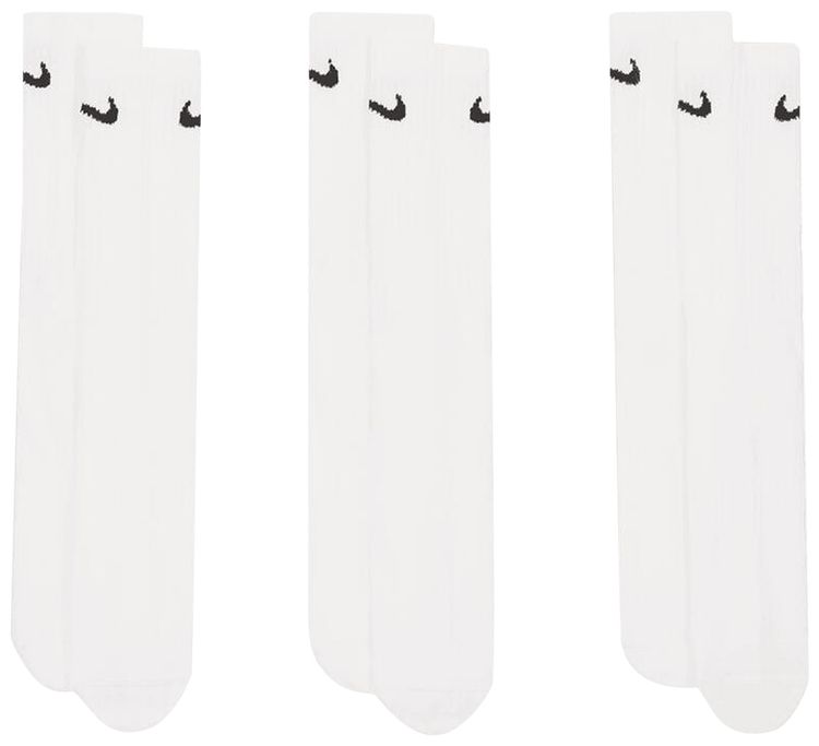 Nike Everyday Lightweight Crew Socks WhiteBlack