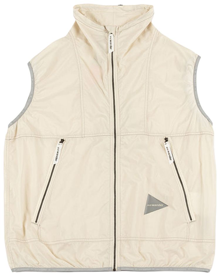 And Wander Pertex Wind Vest Off White
