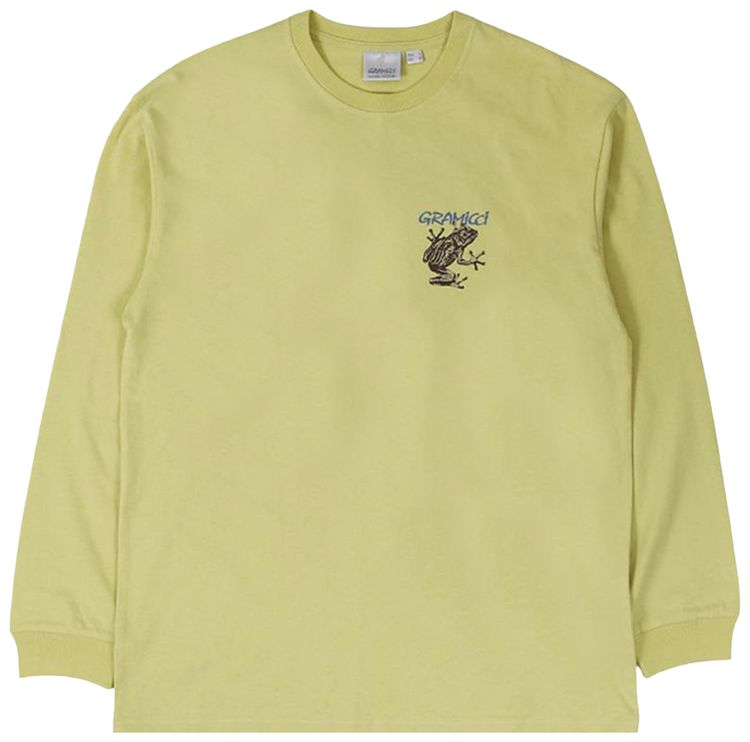 Gramicci Sticky Frog Long Sleeve Tee Foggy Lemon
