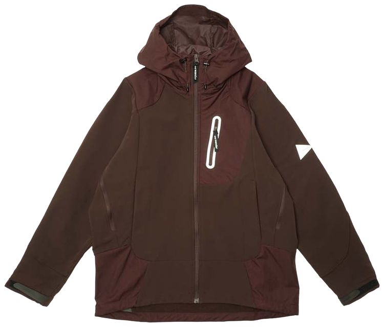 And Wander Stretch Shell Jacket Bordeaux