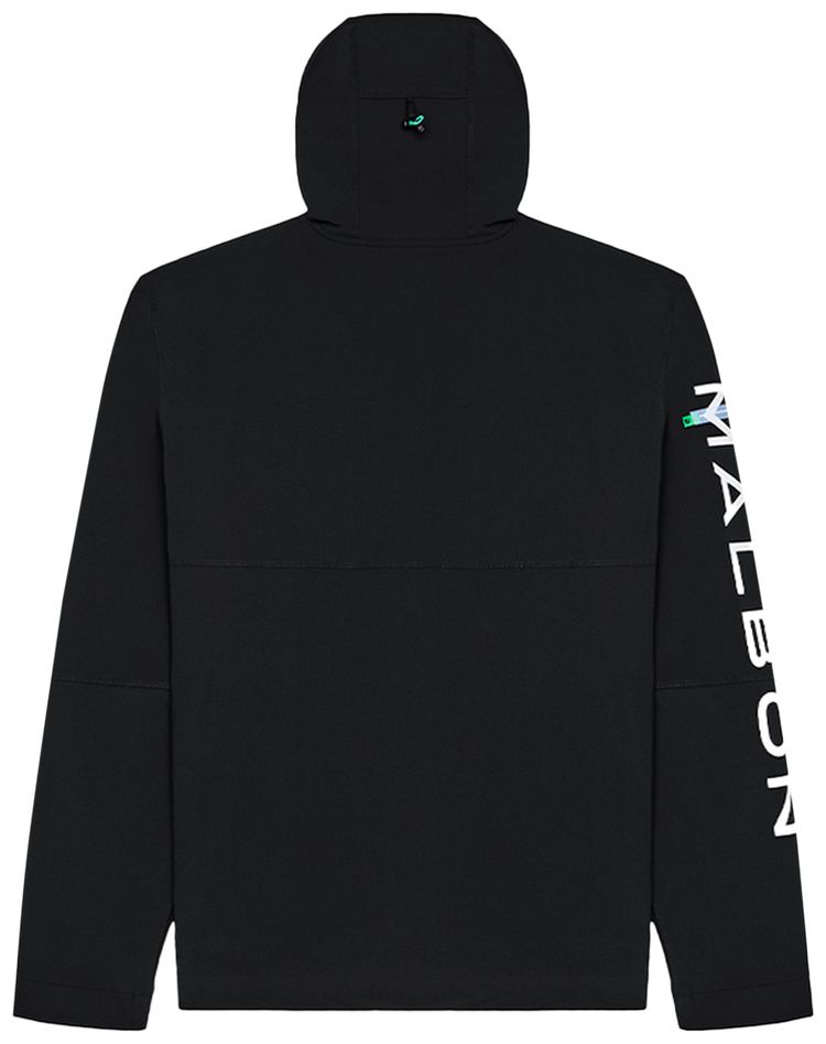 Malbon Performance Full Zip Shell Jacket Black