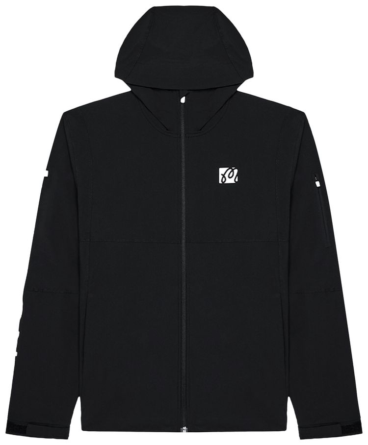 Malbon Performance Full Zip Shell Jacket Black