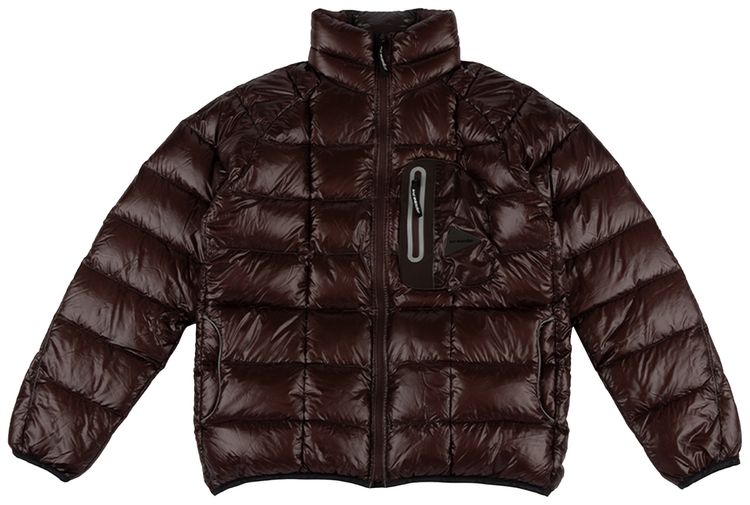 And Wander Diamond Stitch Down Jacket 2 Dark Brown