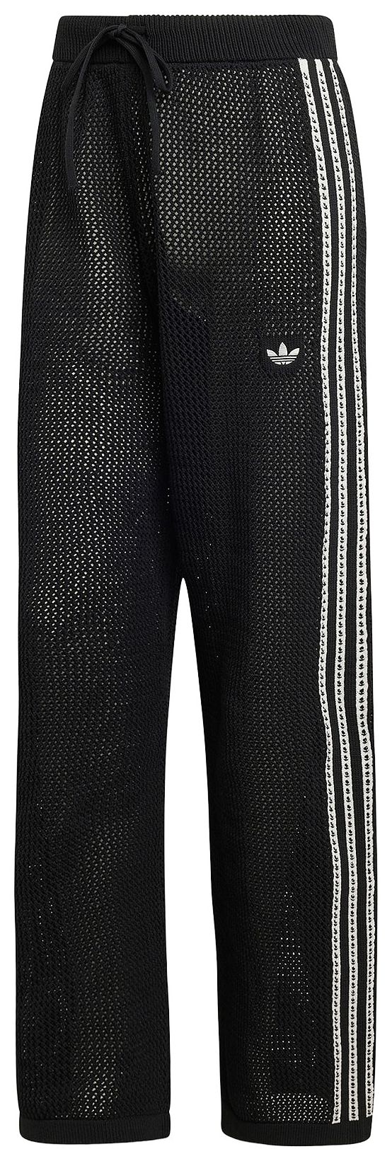 Adidas Knitted Crochet Firebird Track Pants Black