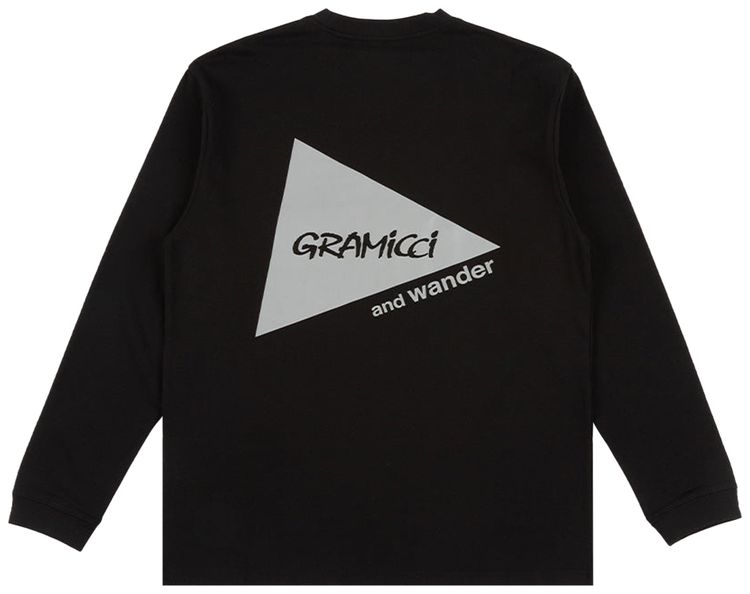 Gramicci Knit Backprint Long Sleeve Tee Black