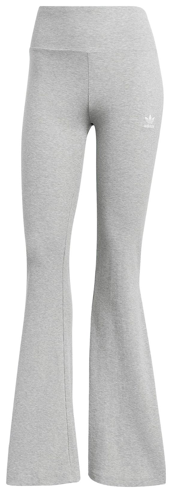 Adidas Essentials Rib Flared Leggings Medium Grey Heather