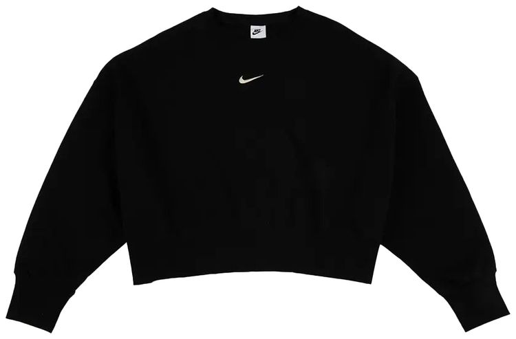 Nike NSW Phoenix Fleece Oversized Crewneck Sweatshirt BlackSail