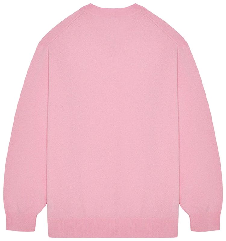 Malbon Jesper Parnevik V Neck Merino Wool Sweater Pink