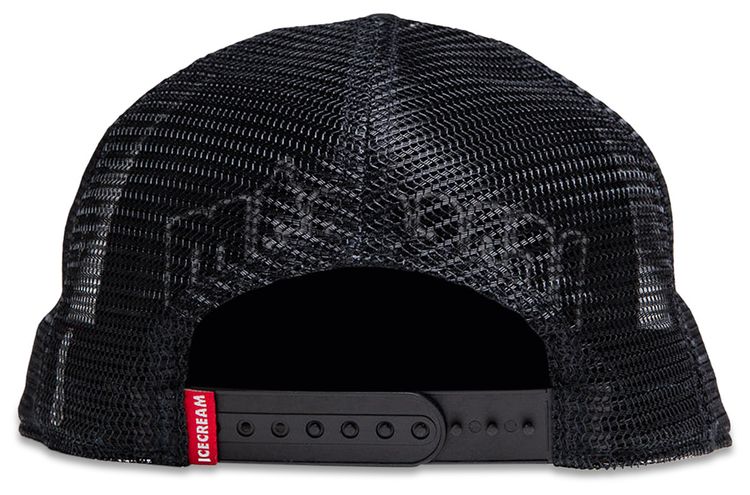 Icecream Outline Trucker Hat Black