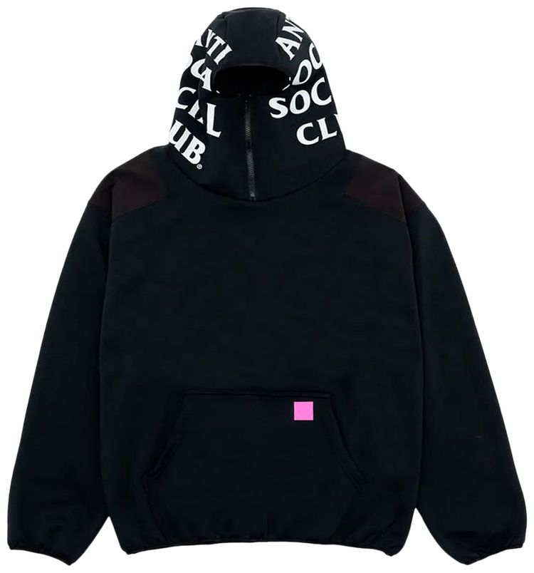 Anti Social Social Club Ski Mask Hoodie Black