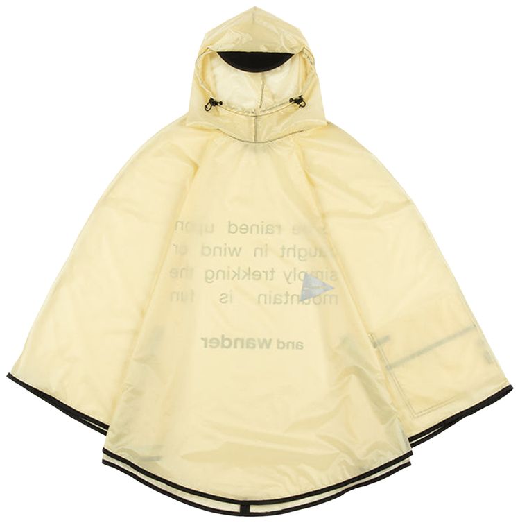 And Wander Sil Poncho Off White