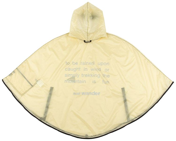 And Wander Sil Poncho Off White