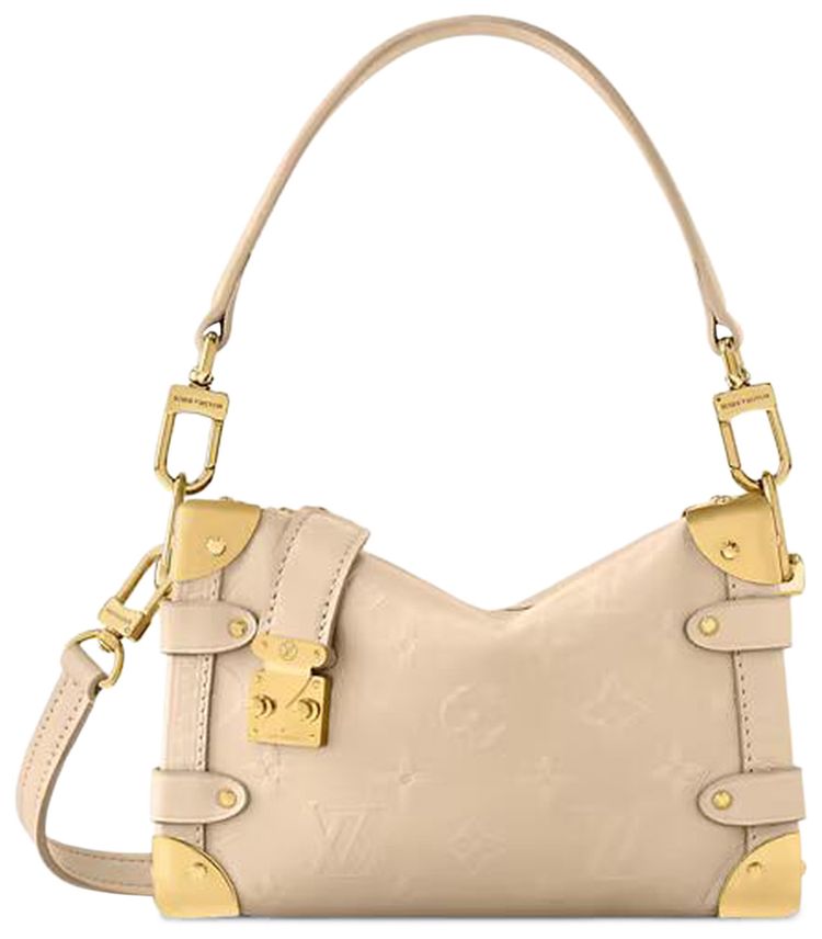 Louis Vuitton Side Trunk PM Biscuit Monogram Calf Leather
