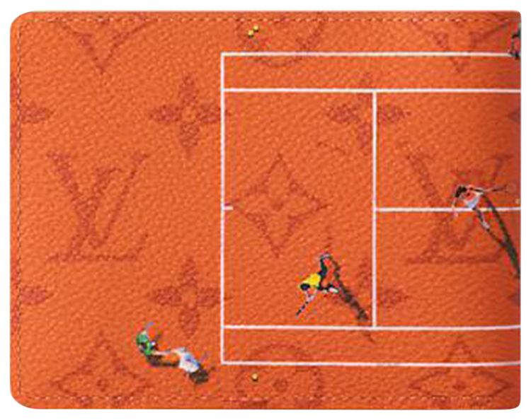 Louis Vuitton Slender Wallet Tennis Clay Monogram Canvas