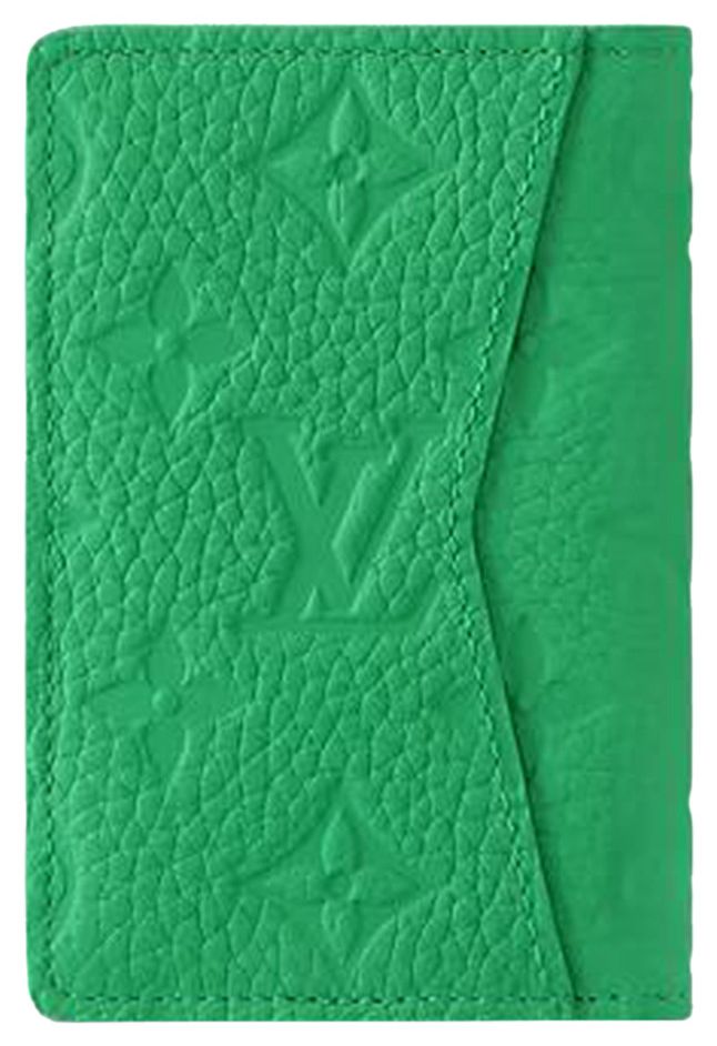 Louis Vuitton Pocket Organizer Bamboo Green Taurillon Monogram Leather