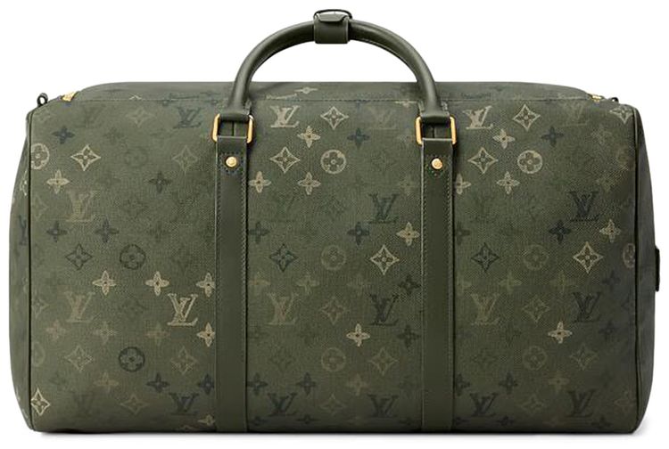 Louis Vuitton Keepall 50 Backpack Khaki Green Monogram Canvas