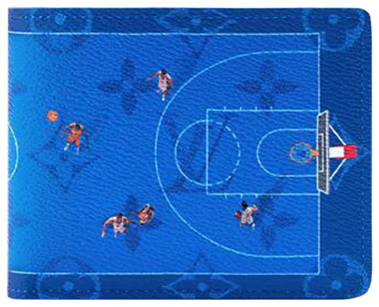 Louis Vuitton Slender Wallet Basketball Blue Monogram Canvas