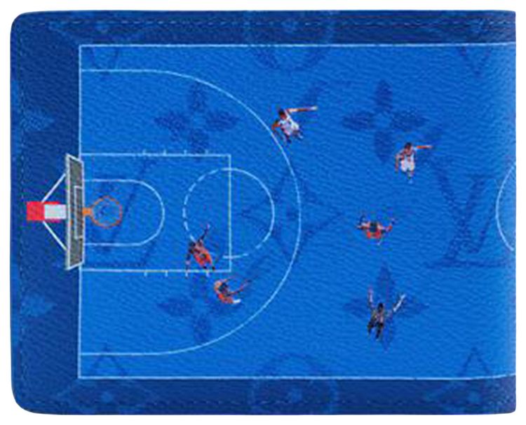 Louis Vuitton Slender Wallet Basketball Blue Monogram Canvas