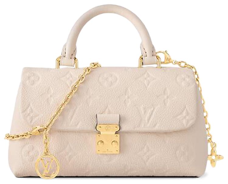 Louis Vuitton Nano Madeleine Cream Monogram Embossed Empreinte Cowhide Leather