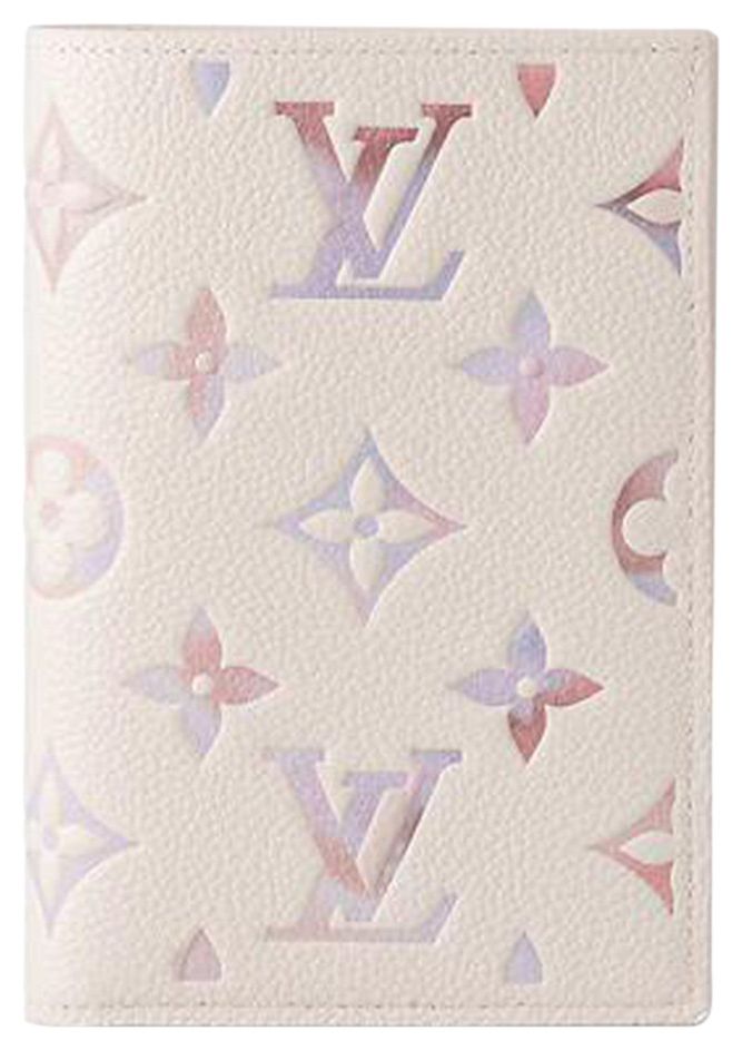 Louis Vuitton Passport Cover Dream Beige Embossed Cowhide Leather