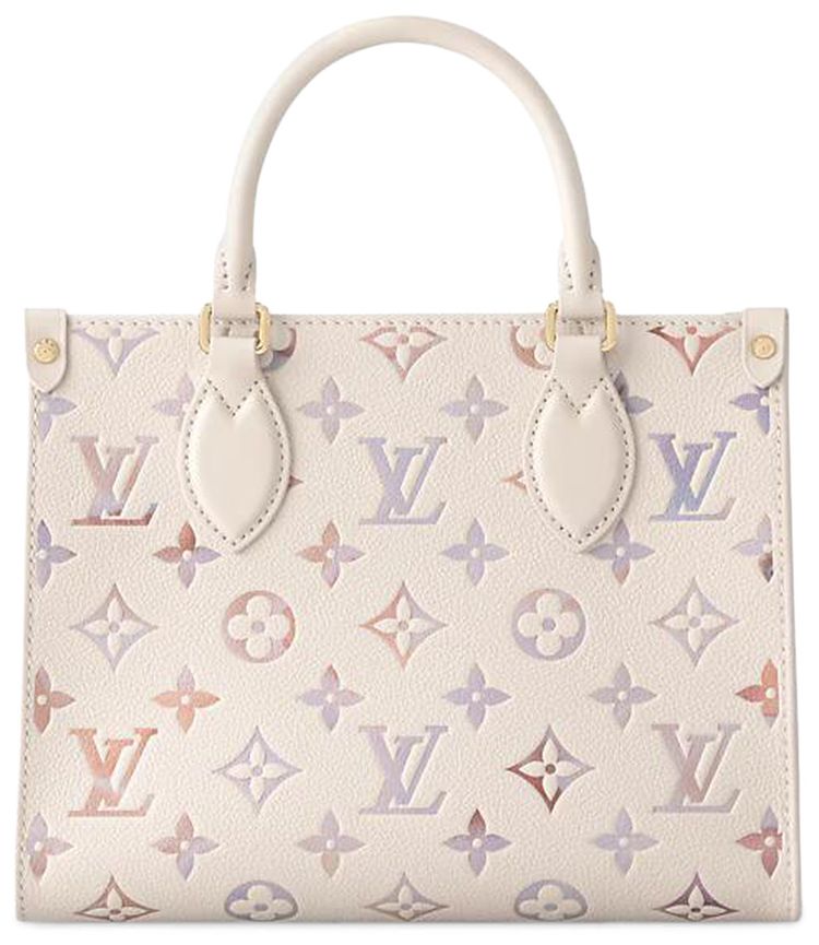 Louis Vuitton Onthego PM Dream Cream Monogram Embossed Cowhide Leather