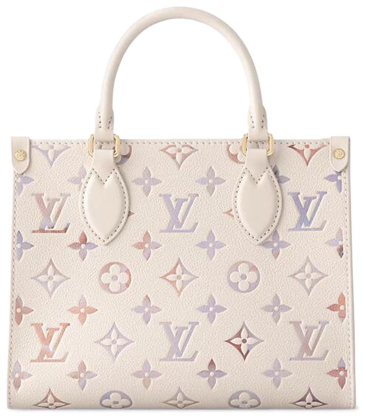 Louis Vuitton Onthego PM Dream Cream Monogram Embossed Cowhide Leather