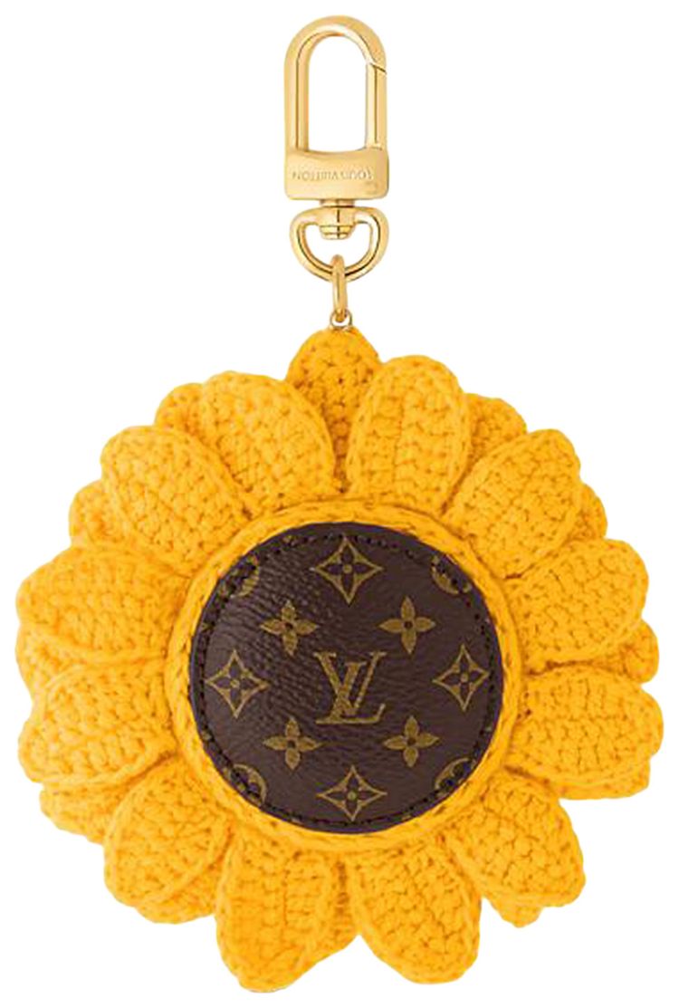Louis Vuitton Sunflower Crochet Bag Charm Yellow