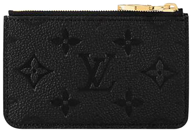 Louis Vuitton Romy Card Holder Black Monogram Embossed Empreinte Cowhide Leather