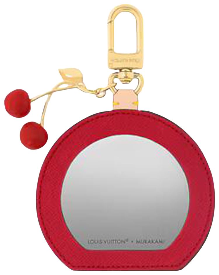 Louis Vuitton x Takashi Murakami Cerise LV Mini Mirror Bag Charm Brown Monogram Canvas