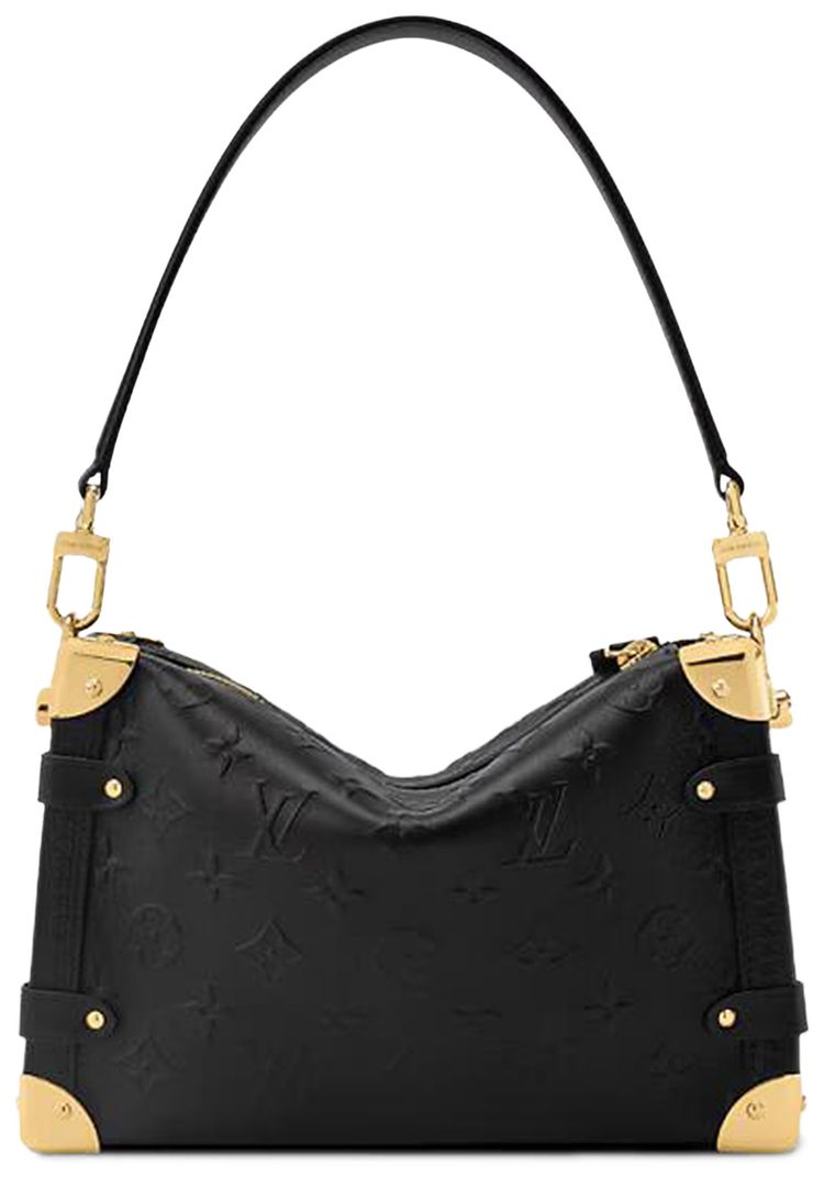 Louis Vuitton Side Trunk MM Black Cowhide Leather