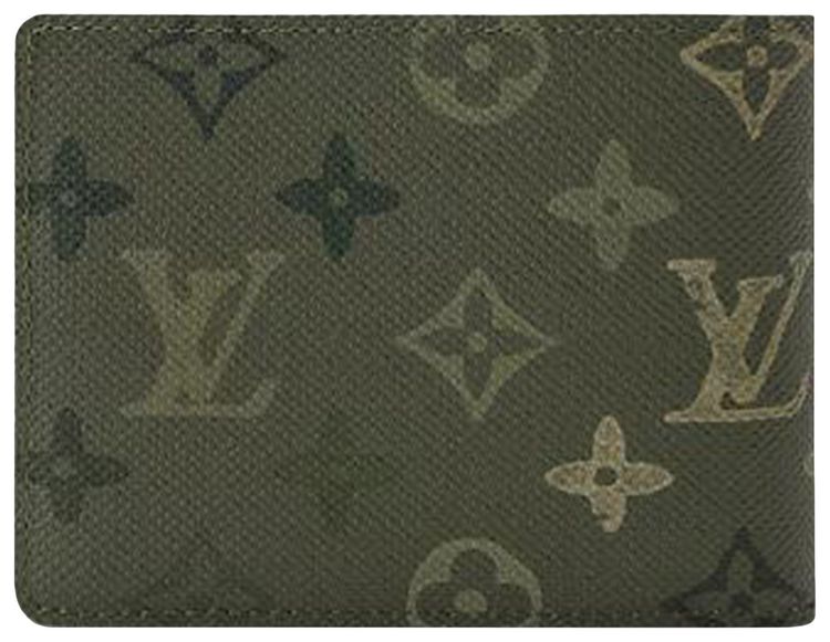 Louis Vuitton Multiple Wallet Khaki Green Monogram Canvas